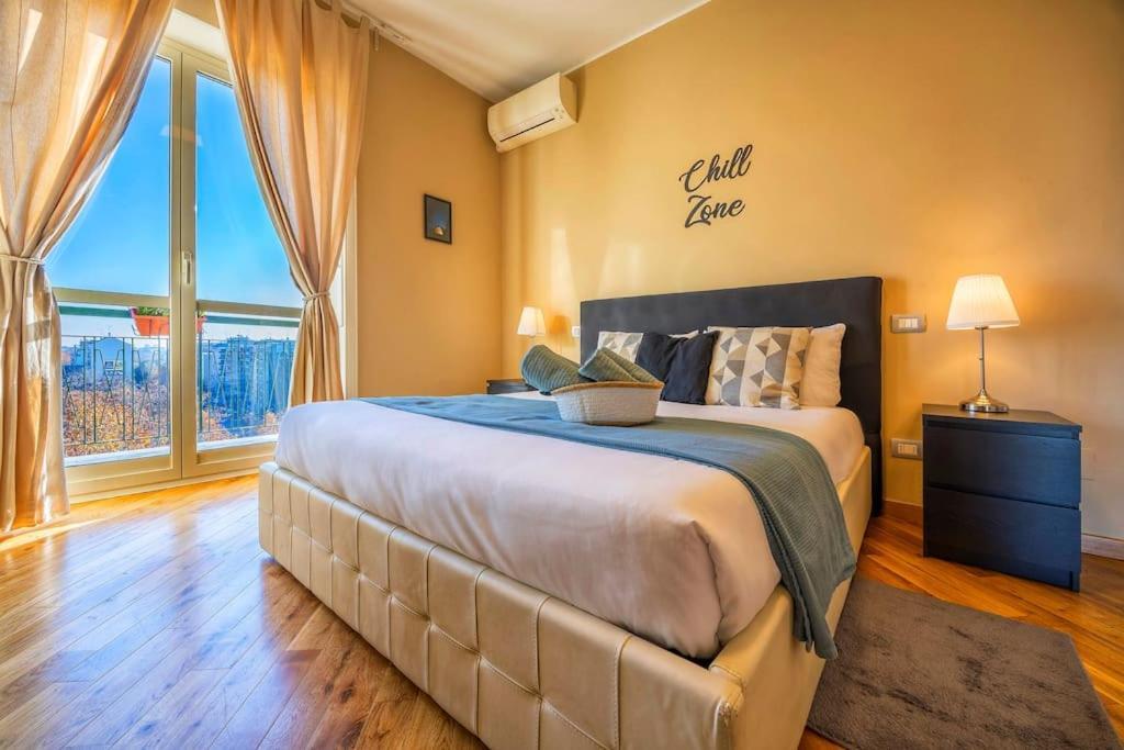 Sunny & Updated Flat With Panoramic City View 50M From M4 Stop Milano Exteriör bild